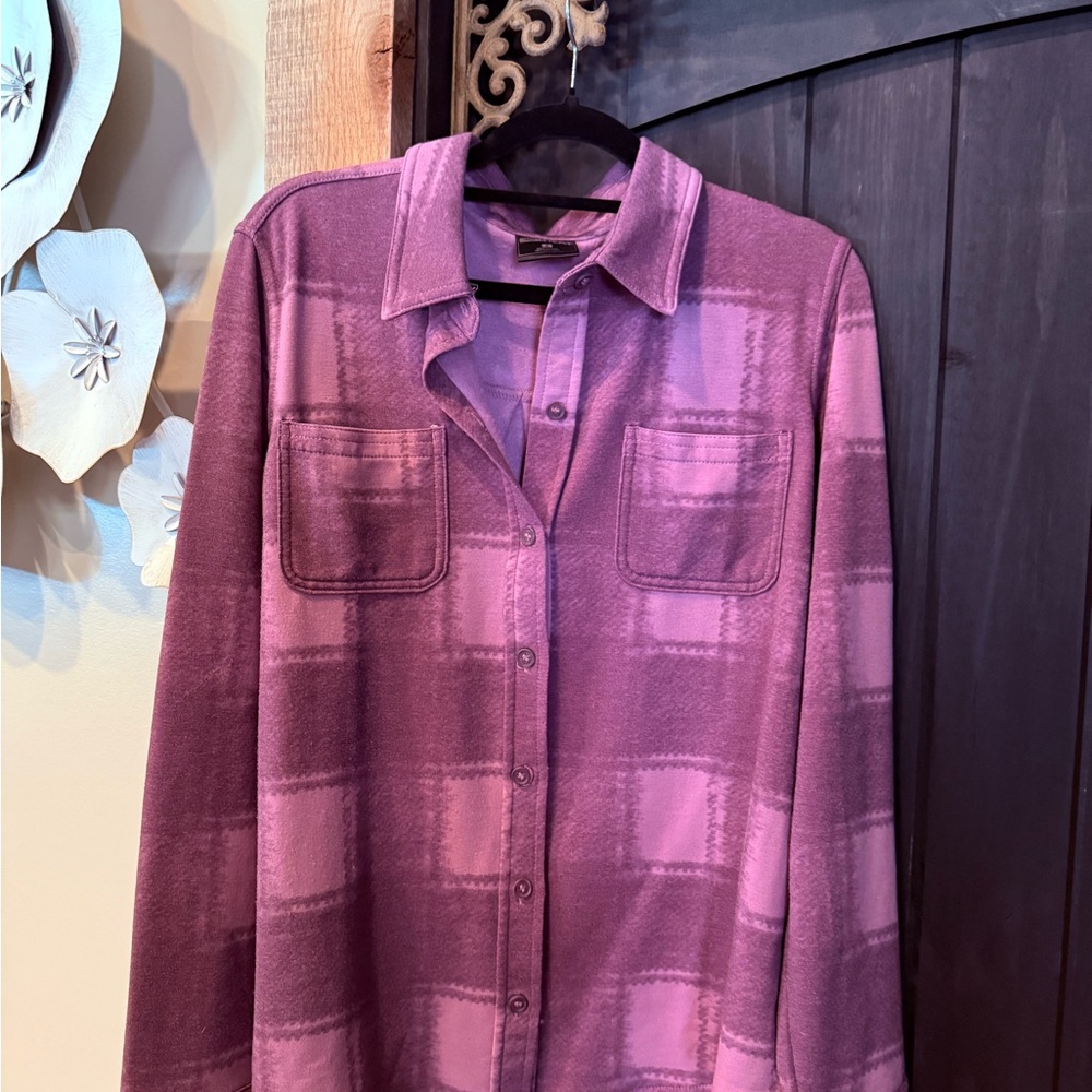 Decree Purple Fleece Top